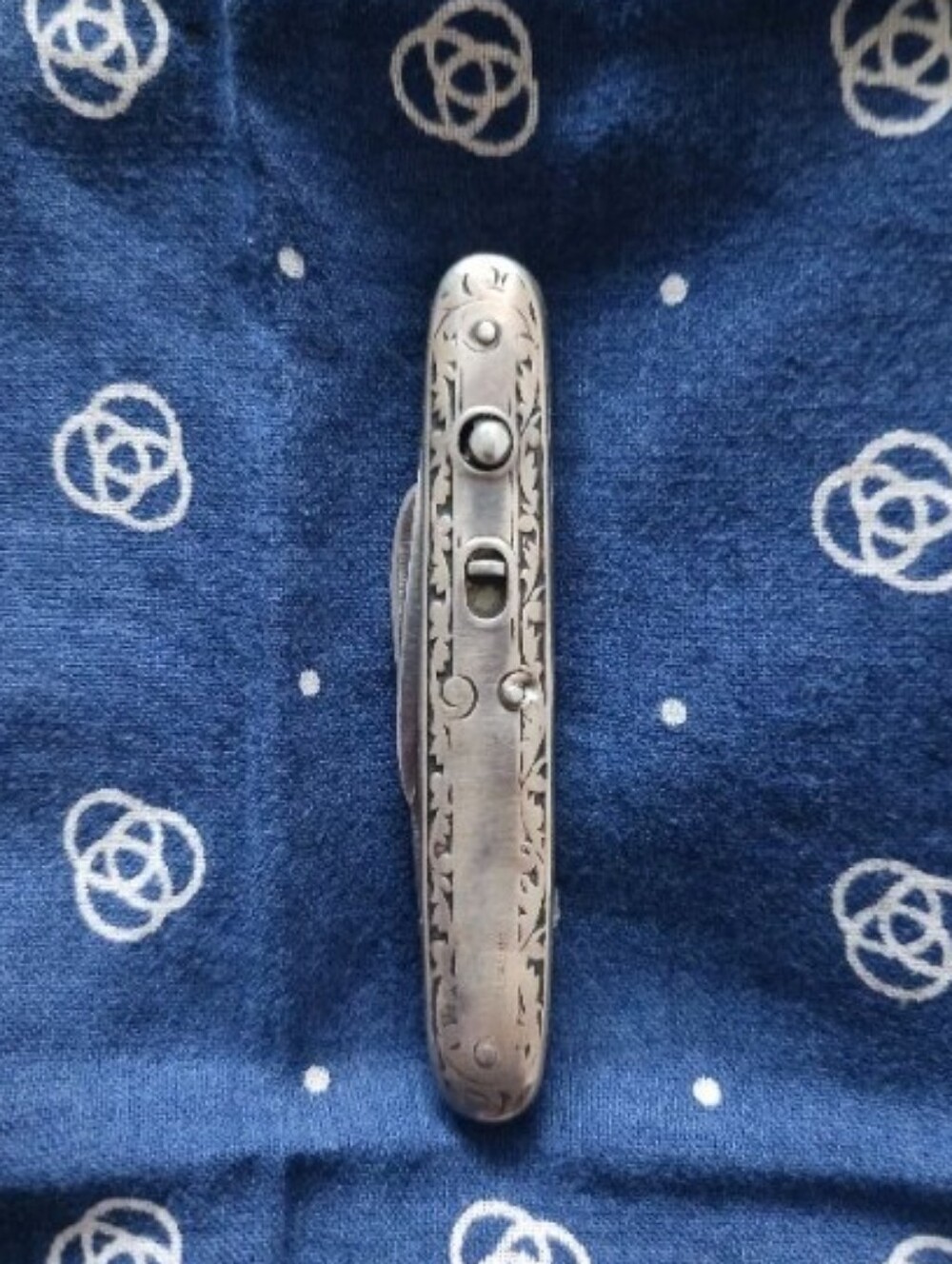 schrade walden knife sterling Silver 1910s